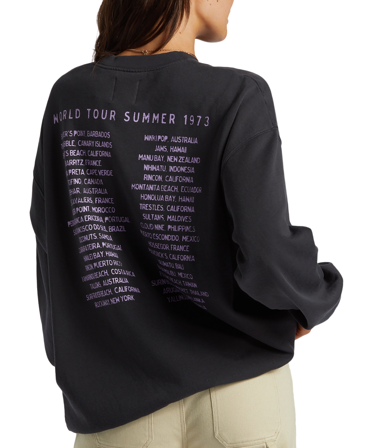 Billabong Juniors' Ride In Crewneck Long-Sleeve Sweatshirt