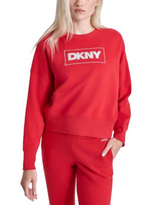 Women's Rhinestone Crewneck Fleece Sweatshirt 