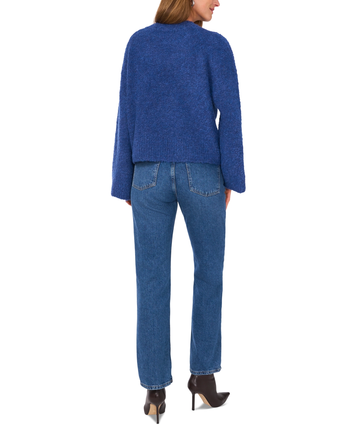 Vince Camuto Women's Wide Crewneck Flared-Sleeve Sweater