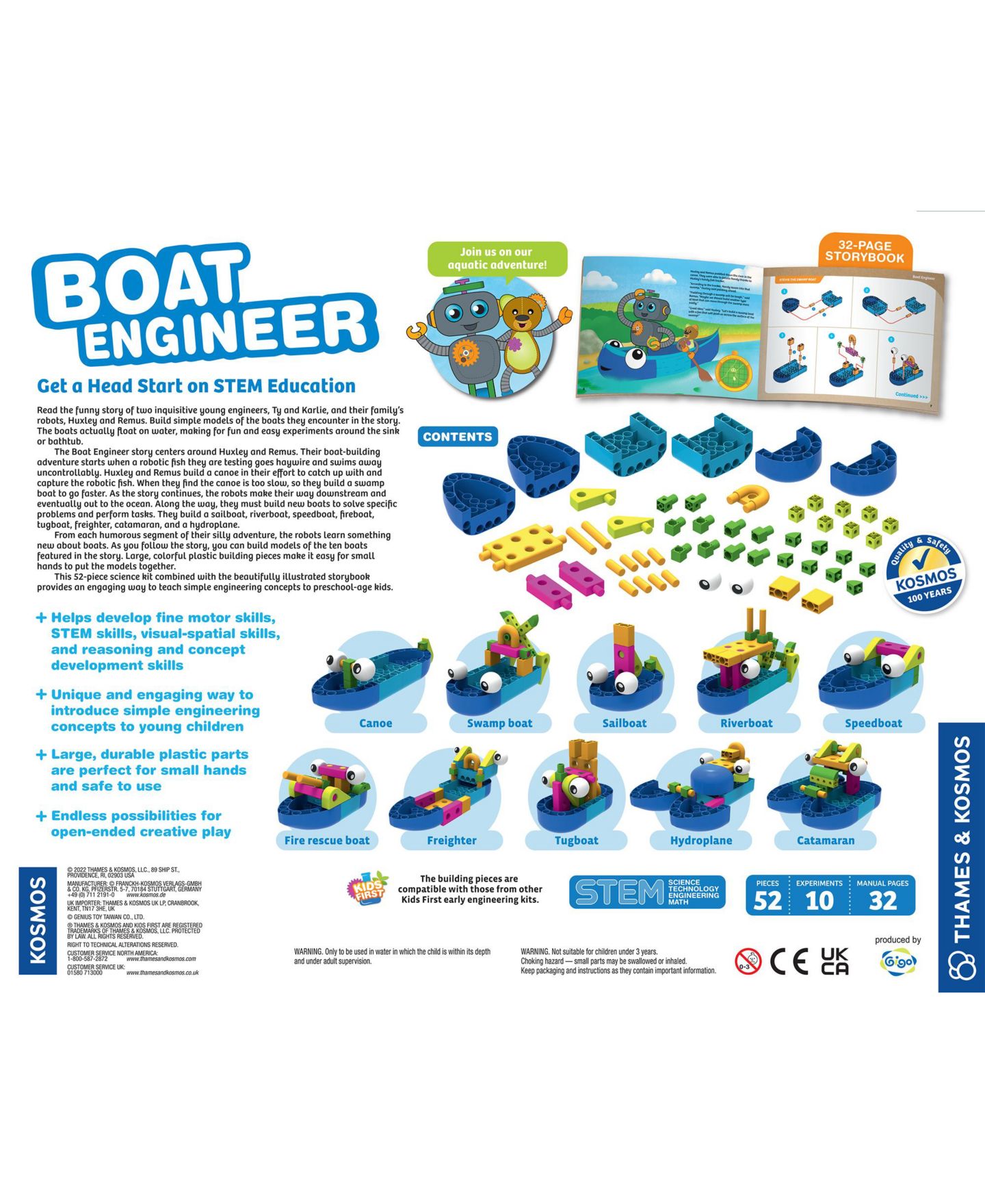 Детский конструктор Thames & Kosmos Kids First: Boat Engineer Kit — фото 7