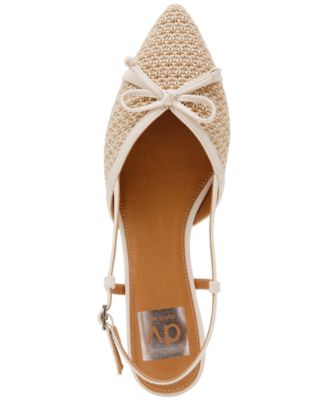 Women's Carsen Bow Pointed-Toe Slingback Flats