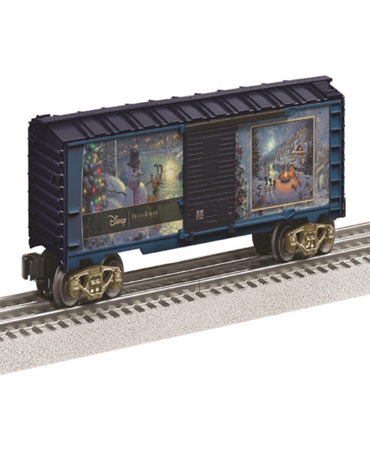 LIONEL THOMAS KINKADE DISNEY MICKEY AND MINNIE CHRISTMAS LODGE BOXCAR 