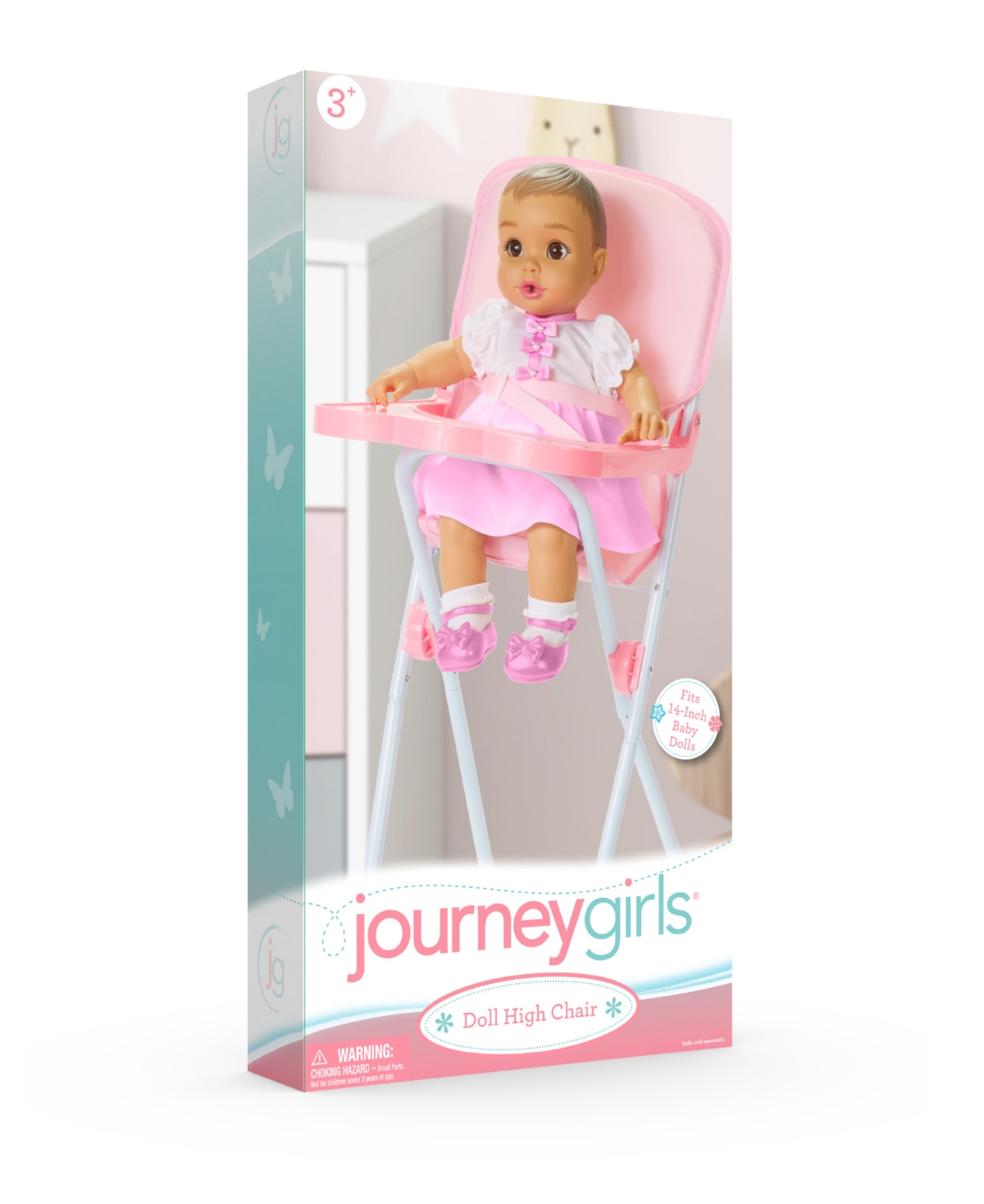 Journey Girls Doll High Chair, Created For Macy's In Light,pastel Pink