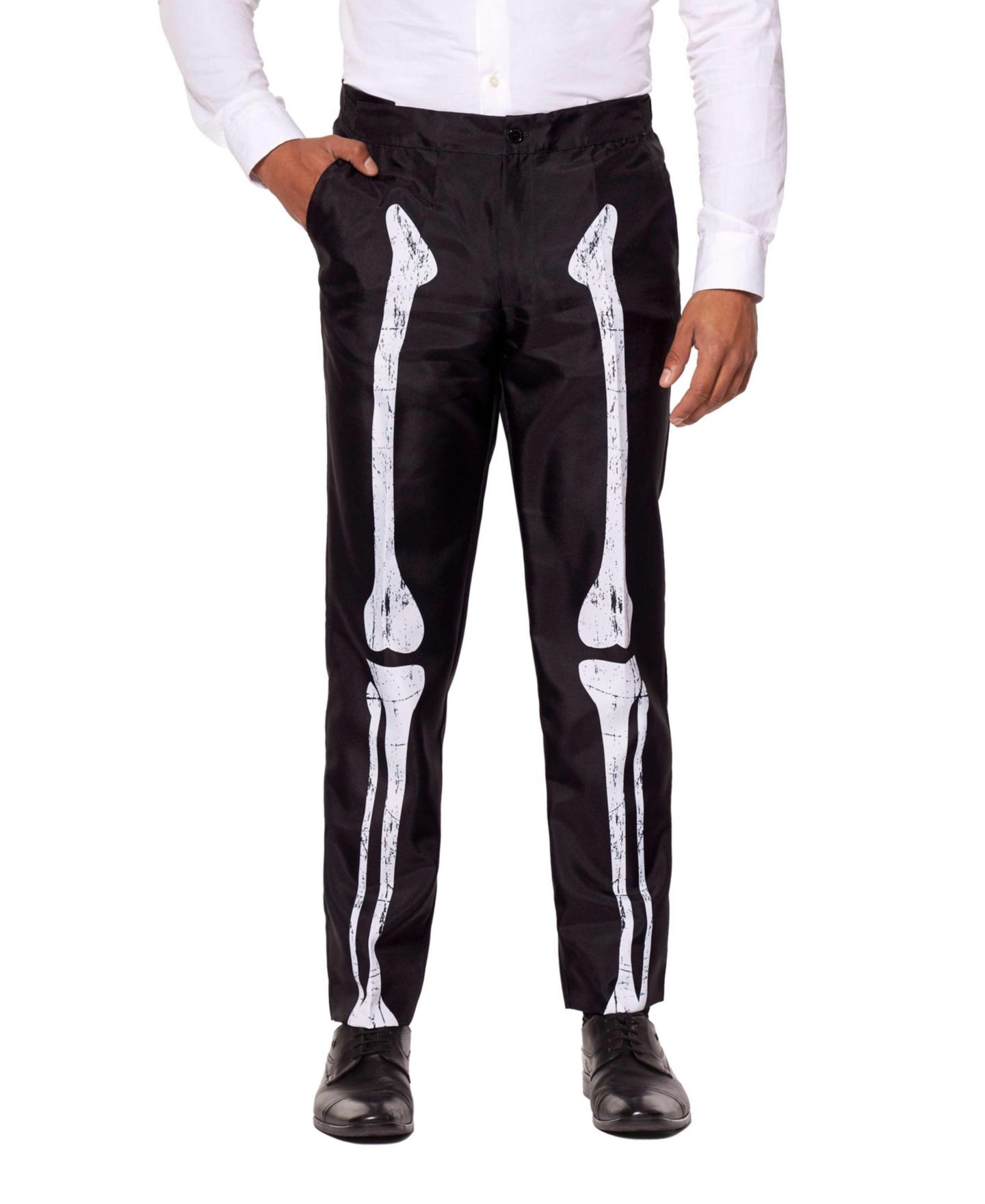 Suitmeister Men's Halloween Costume - Skeleton Grunge Black, цвет: Чёрный — фото 4