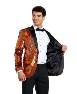 Men's Christmas Tuxedo - Velvet X- Mas Holiday Outfit - Slim Fit - Includes Blazer, Pants and Bow Tie