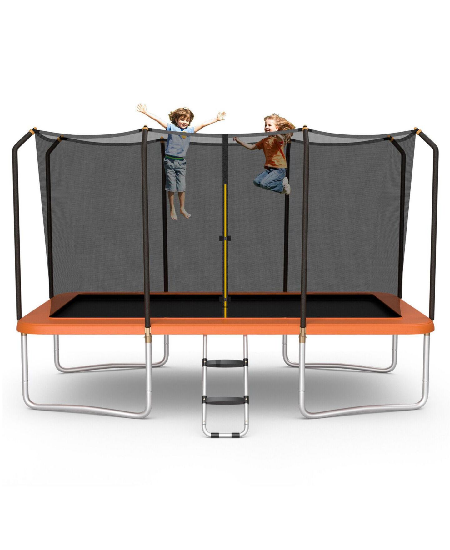 Детская игрушка SUGIFT 8 x 14 Feet Rectangular Trampoline with Safety Enclosure Net, Ages 4+ — фото 1