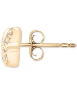Diamond Single Stud Earring (1/20 ct. t.w.) in 10k White or Yellow Gold, Exclusively at Macy's