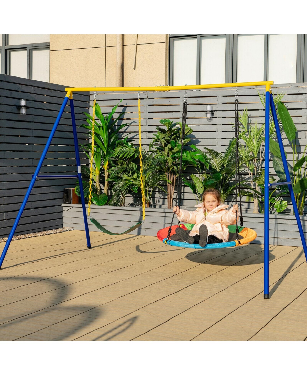Gouun 2-Pack Swing Set Swing Seat Replacement and Saucer Tree Swing (Without Stand)