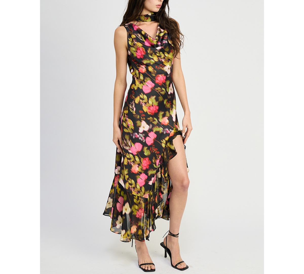 En Saison Maura Midi Dress In Black
