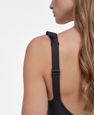 Ruffle Plunge Underwire Tummy Control One-Piece Swimsuit, Created for Macy's