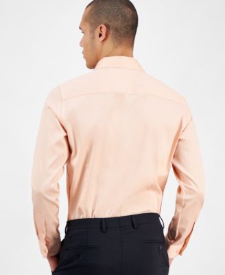 Men's Spread-Collar Sateen Dress Shirt, Created for Macy's