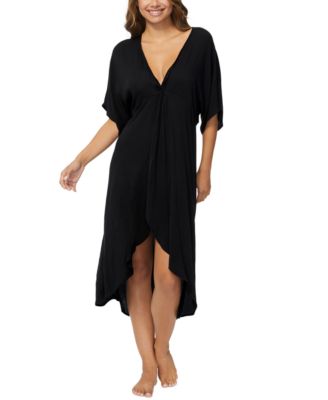 Juniors' Paradise Twist-Front Cover-Up Dress