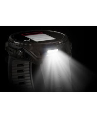 fenix 8 43mm, AMOLED, Outdoor & Fitness GPS Smartwatch, Saphire, Carbon Gray Titanium, Blk/Pebble Gray Band