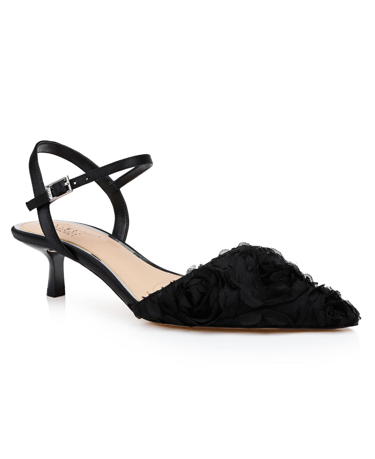 Jewel Badgley Mischka Selene Pointed Toe Pump In Black