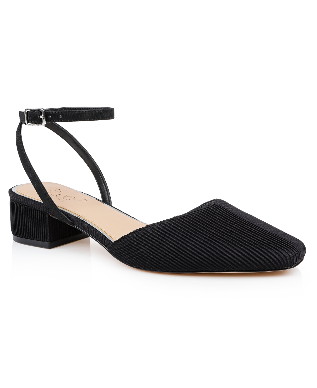 Jewel Badgley Mischka Stacy Ankle Strap Pump In Black