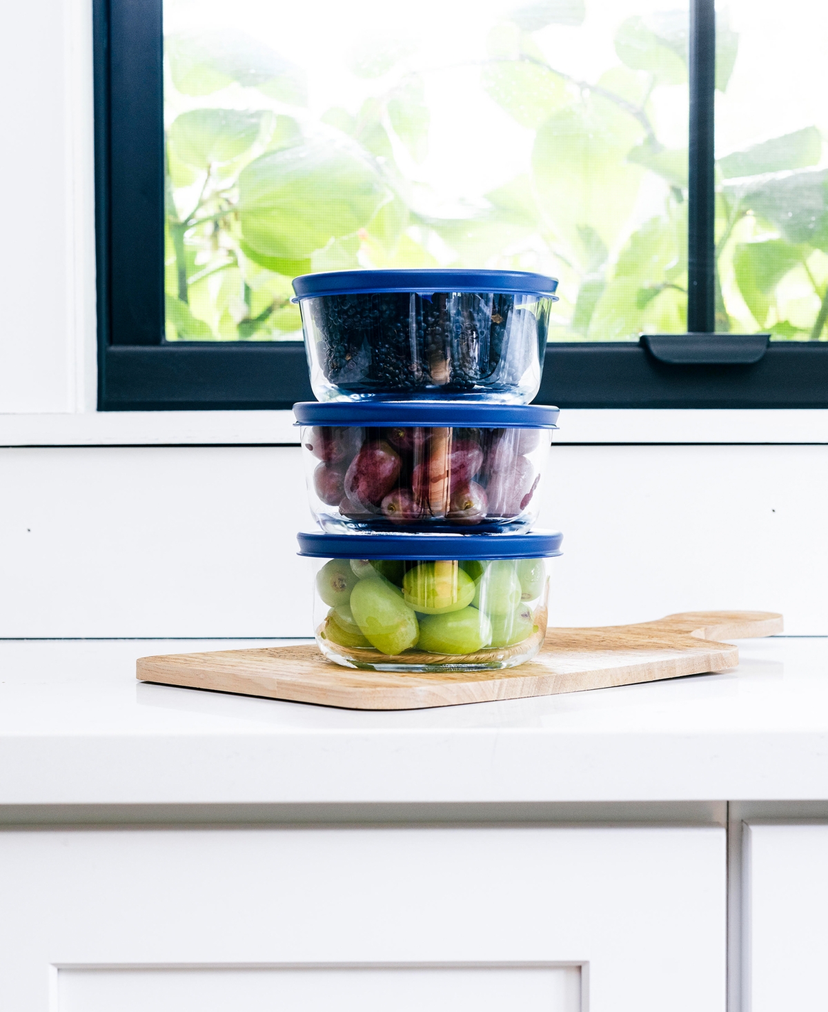 Dura Living 6-piece 2 Cup Round Food Storage And Meal Prep Container Set In Blue