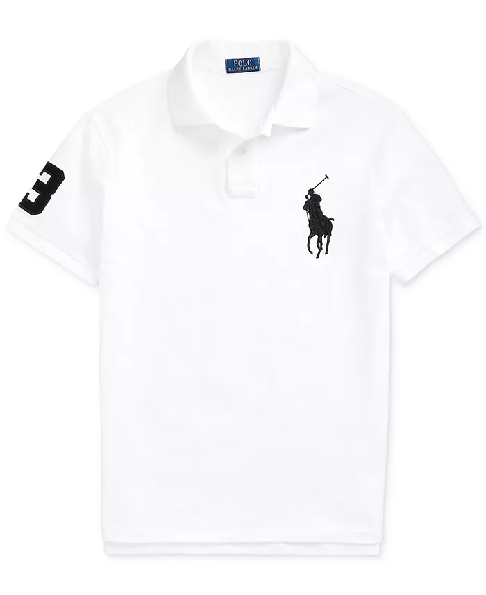 Men's Big Pony Custom Slim-Fit Mesh Polo Shirt - thumbnail 10