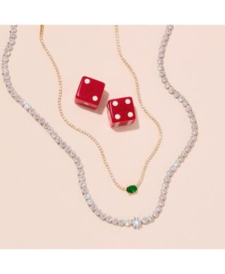 Sterling Silver 18k Gold Plated Priscilla Necklace, Elegant, Statement Jewelry