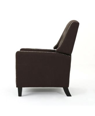 Streamdale Classic Coffee Fabric Push Back Chair