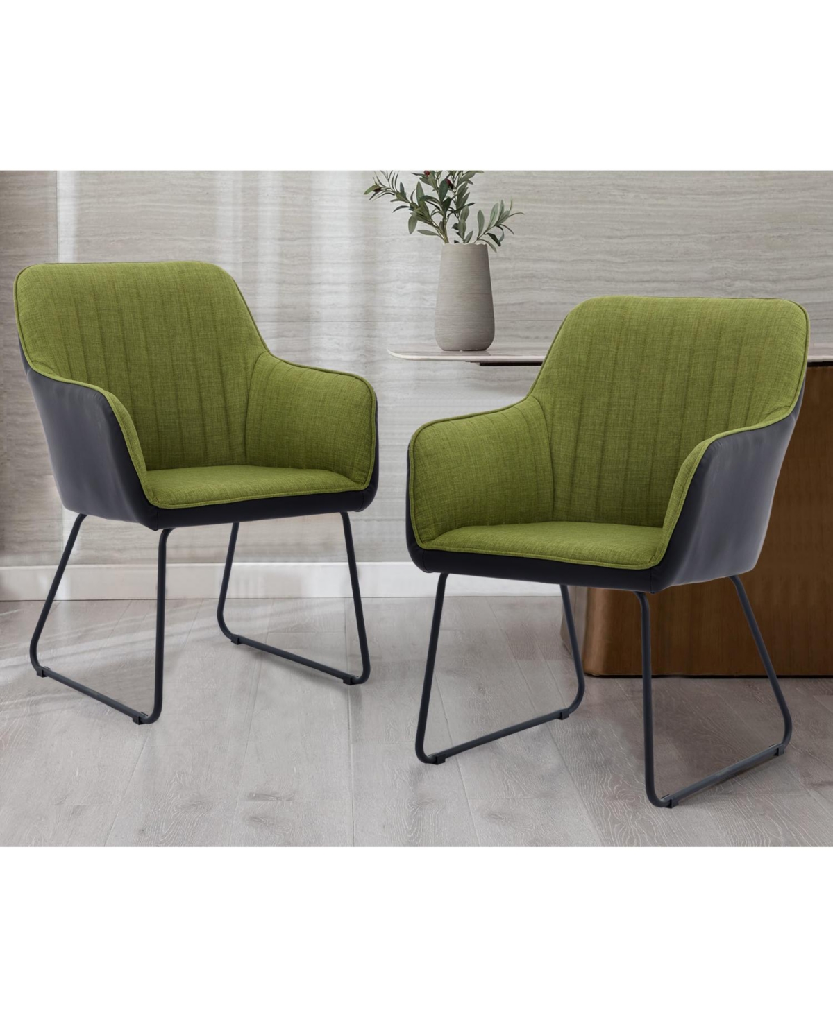 Streamdale Furniture Ts Velvet Leisure Chair: Ergonomic Comfort, Classic Style -green