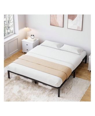 10 Inch Bed Frame, No Box Spring Needed, Heavy Duty Metal Platform Bed Frame For Bedroom, Easy Assembly, Noise Free