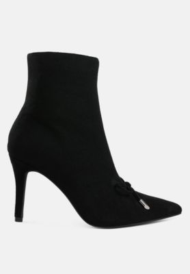 Dapers Bow Detail Ankle Boots