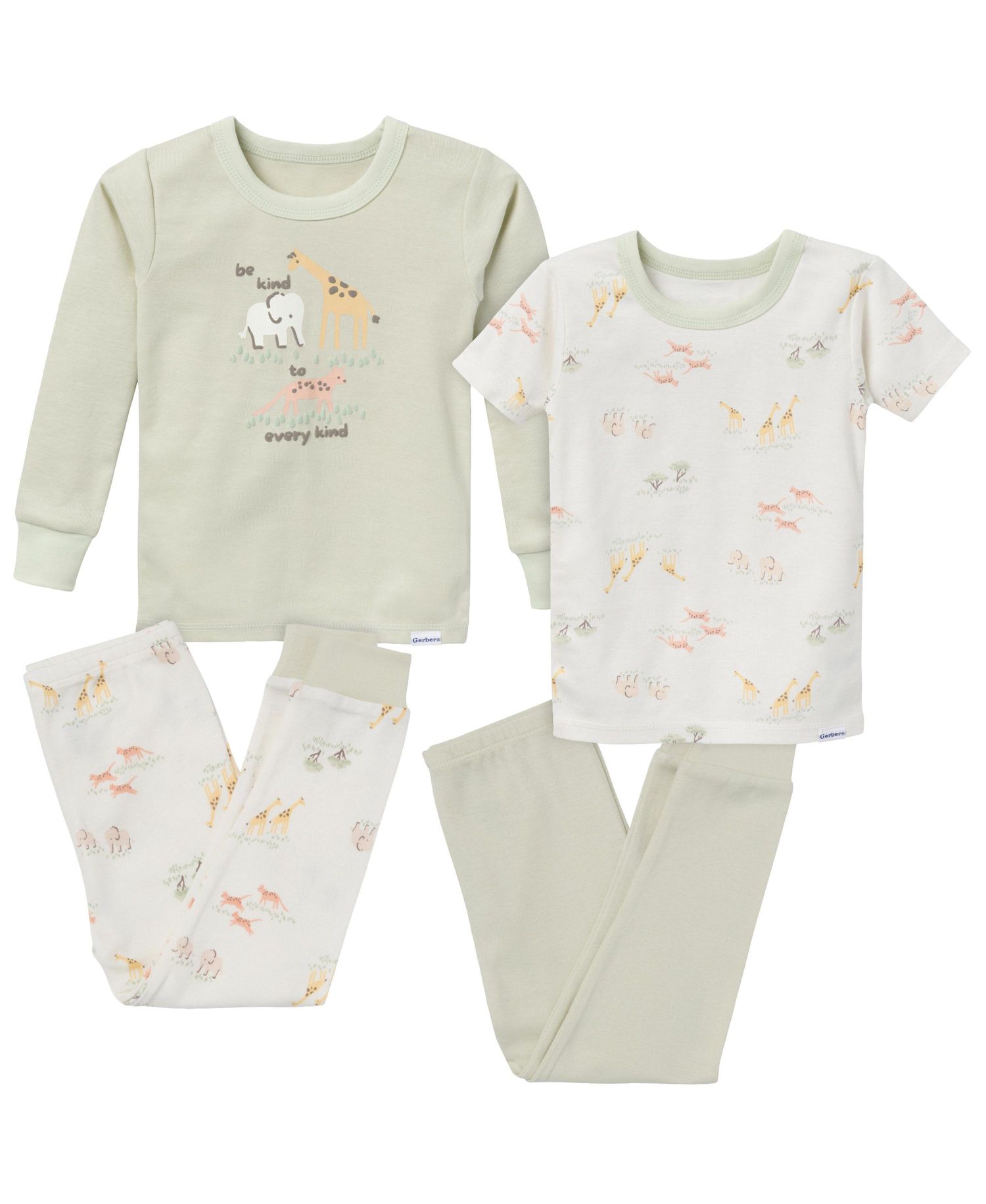 Baby Boys Pajamas Set, 4 Piece