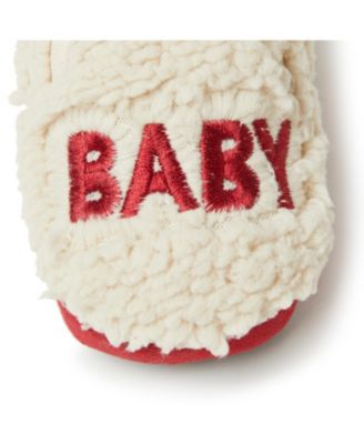 Baby Buffalo Check Bear Closed Back Slipper