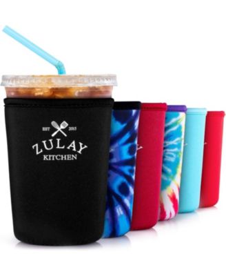 Reusable Neoprene Medium Coffee Sleeve – Fits 22oz to 24oz Iced Cups