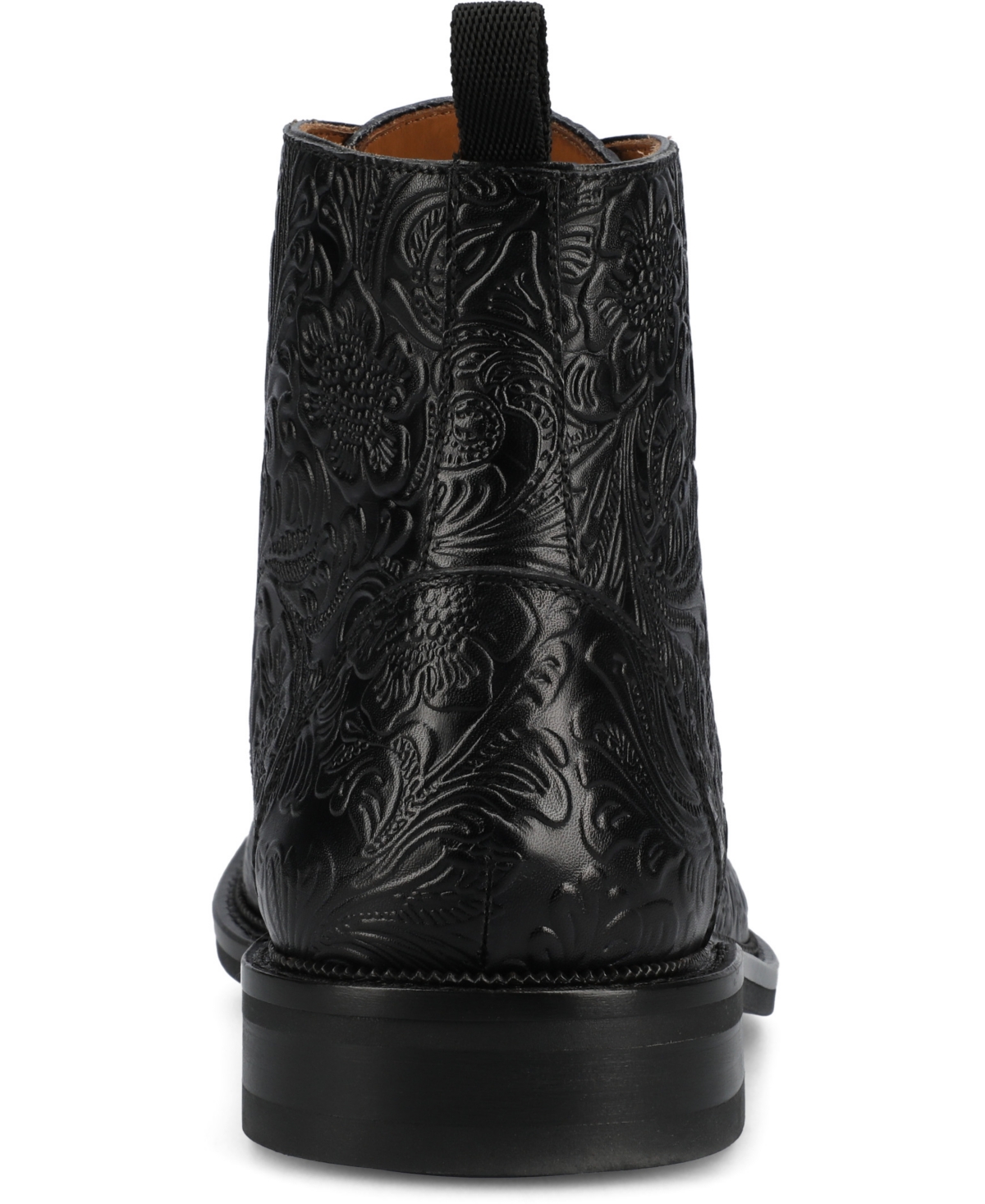 Shop Taft Men's Rome Full-grain Leather Cap Toe Dress Boots In Noir Viejo