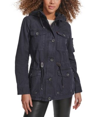 Women's Hooded Military Jacket
