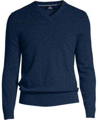 Big & Tall Fine Gauge Cashmere V-neck Sweater