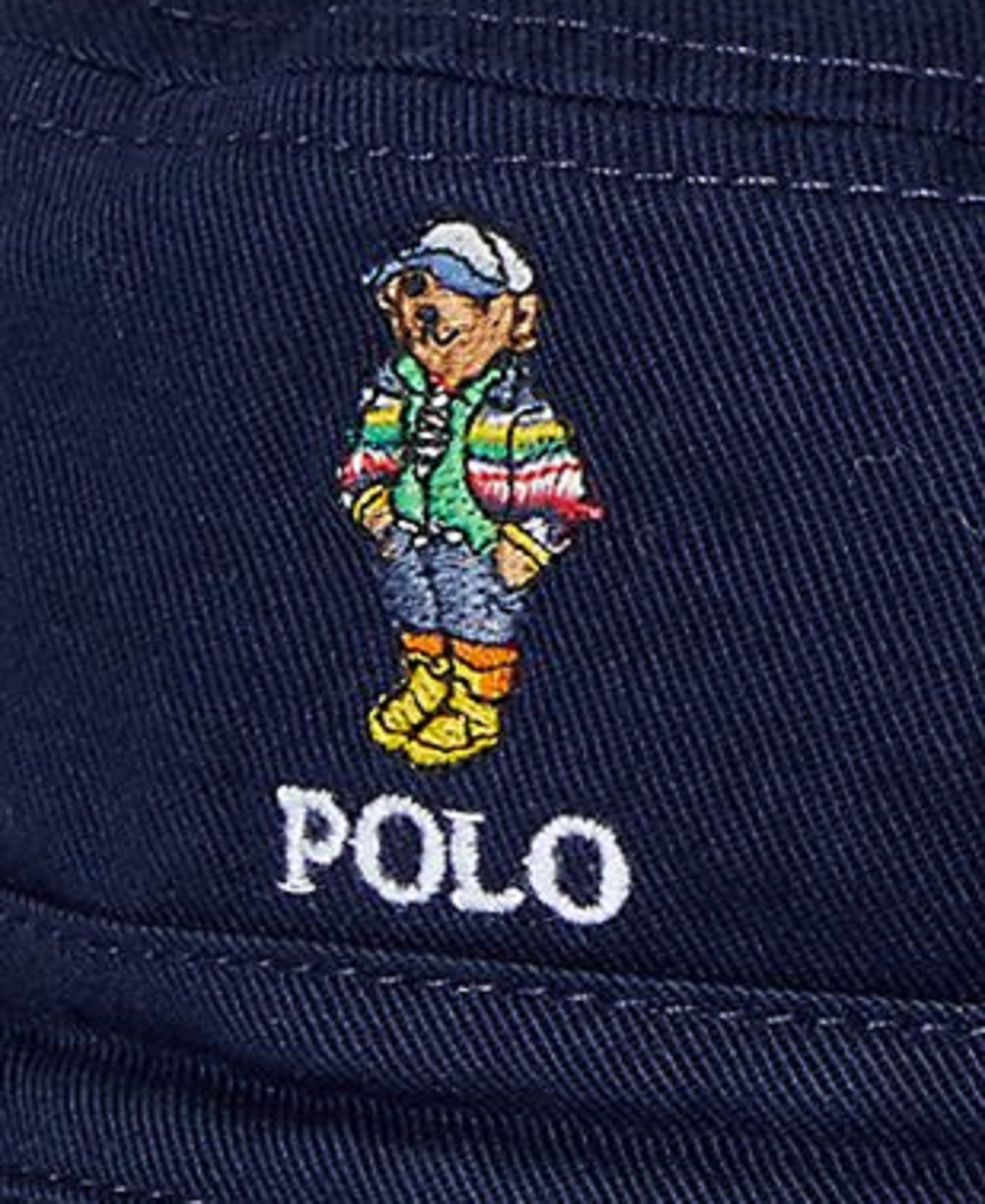 Polo Ralph Lauren Toddler and Little Boys Polo Bear Reversible Twill Bucket Hat -Canry Yelw W Bear