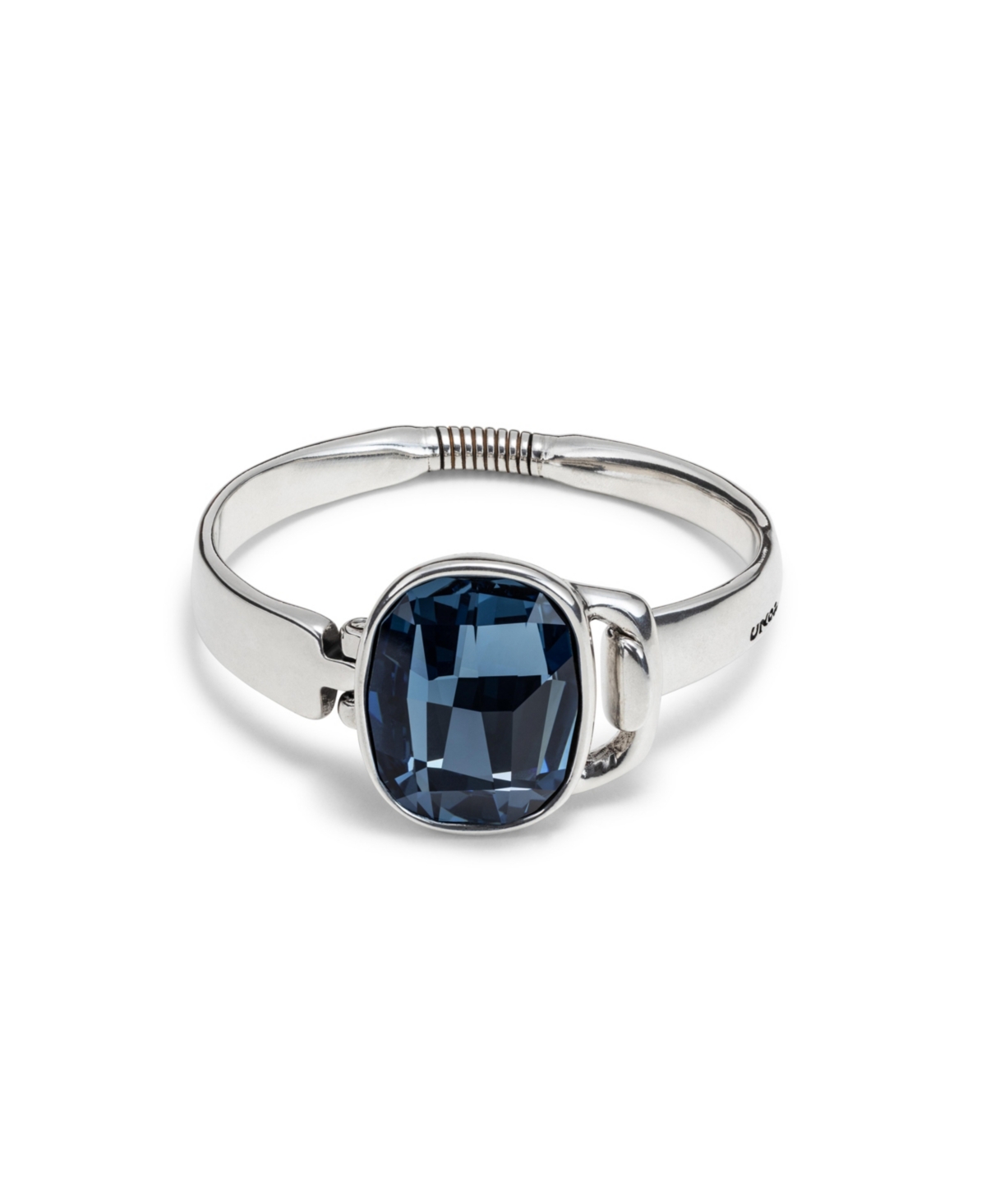 Unode50 Sterling Silver Swarovski Crystal Bracelet In Metallic