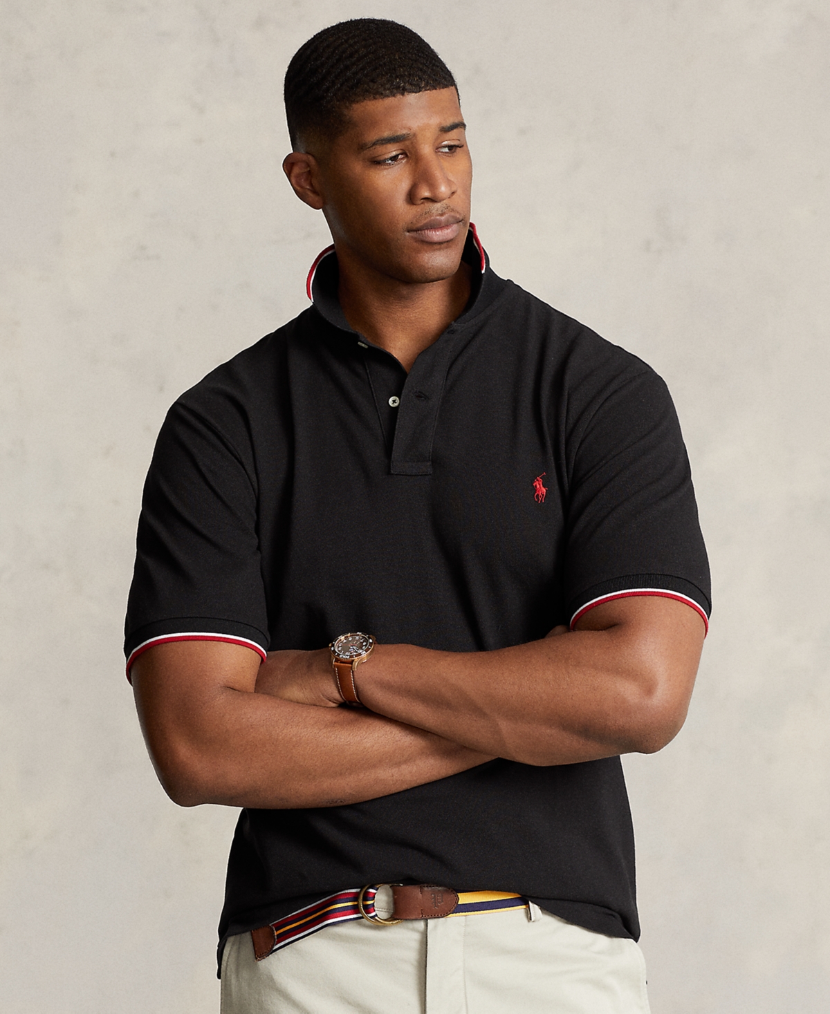 Polo Ralph Lauren Men's Big & Tall Mesh Polo Shirt -c3870