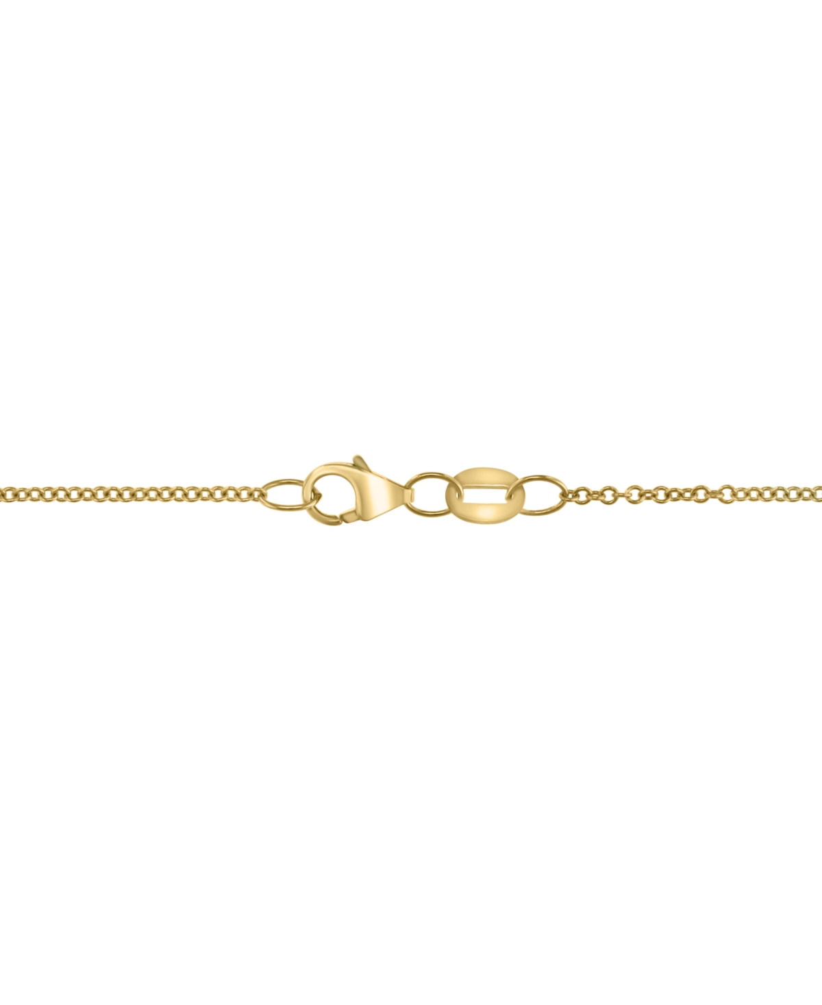Shop Effy Collection Effy Blue Sapphire (5/8 Ct. T.w.) & Diamond (1/6 Ct. T.w.) Flower Disc 18" Pendant Necklace In 14k Y