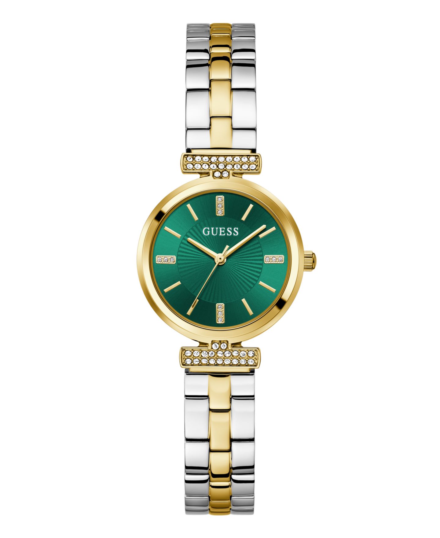 Женские часы GUESS Analog Two-Tone Stainless Steel Watch, 28 mm — фото 1