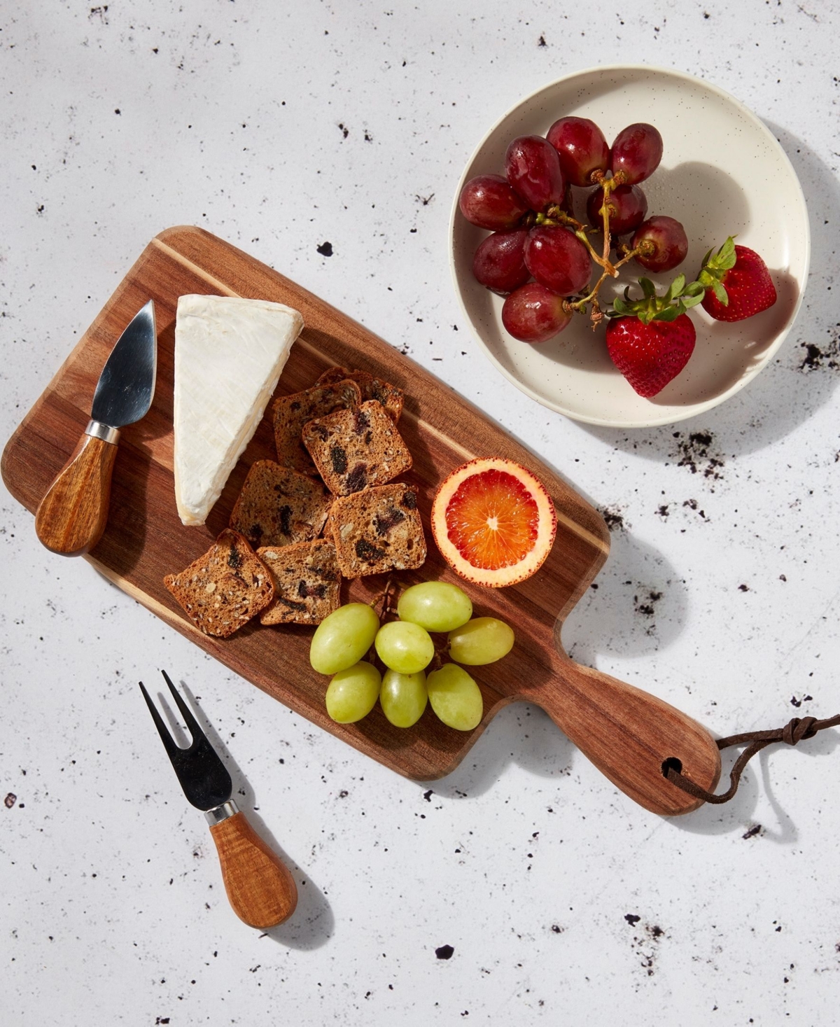 Tabletops Gallery Acacia Rectangular Serving Board 3-piece Set In Wood
