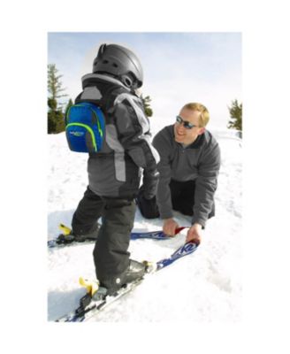 Kids Easy Wedge Ski Bungee Cord Training Aid Tip Connector, Green