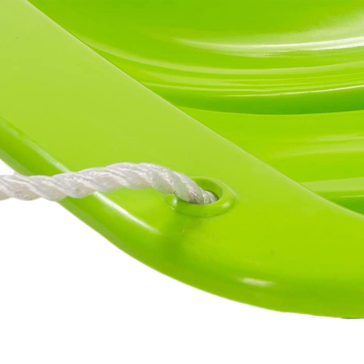 Lucky Bums Snow Kids 48 Inch 1 Person Plastic Toboggan Sled w/ Pull Rope,- Green
