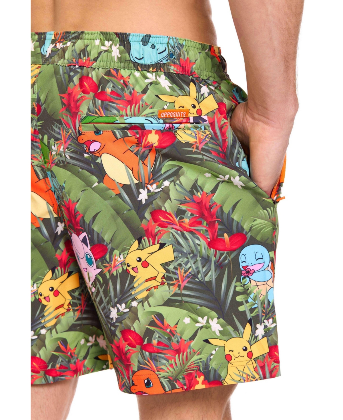 OppoSuits Men's Swim Shorts - Multicolor - pokemon