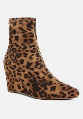 Women's Yara Microfiber Wedge Sock Boots