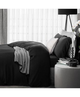 SENSA BLACK Duvet Cover King black