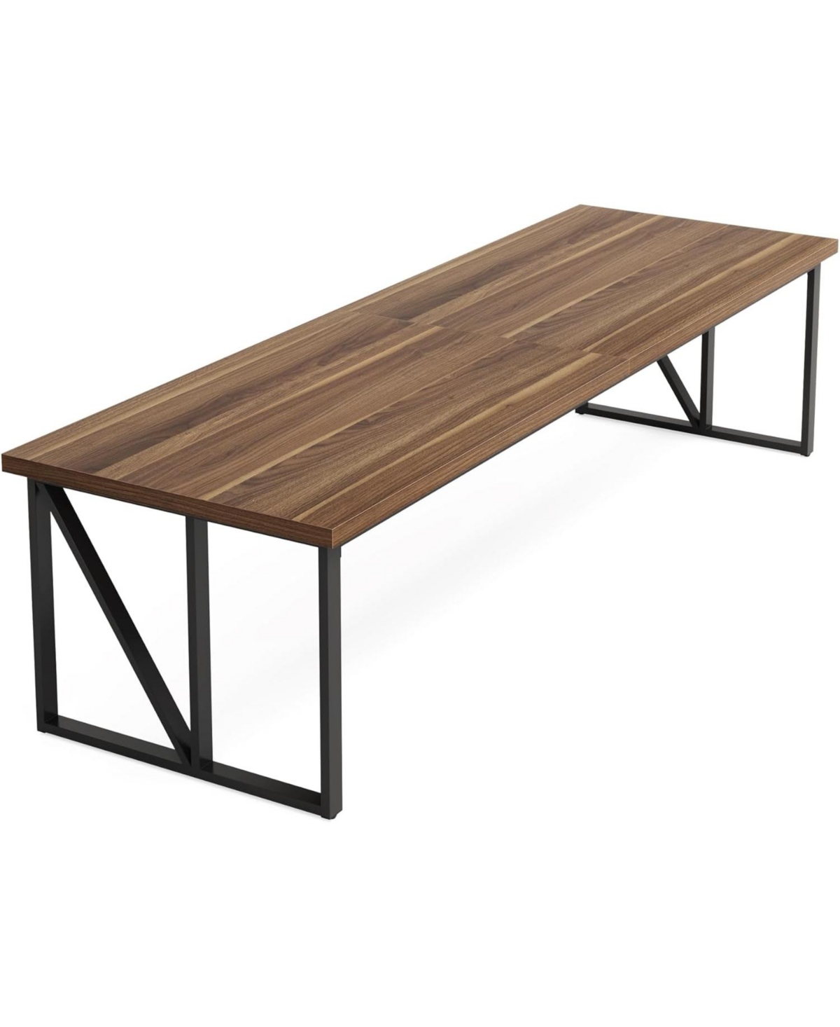 Tribesigns 6.5FT Conference Room Table for 6-8 People, Wood Long Training Table with Heavy-Duty Frame, Business Table for Office