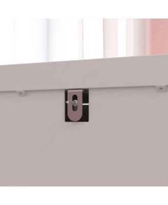 White Storage Dresser Organizer Nightstand With 2 Drawers