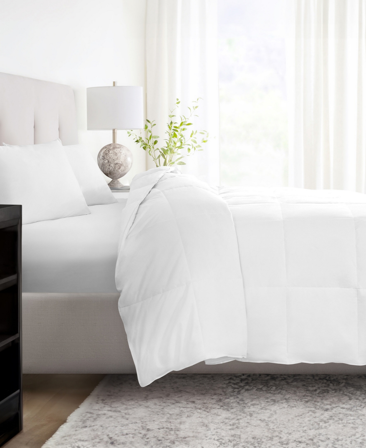 Ienjoy Home Solid Cotton Comforter In White