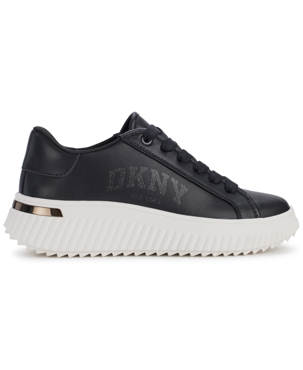 Dkny Women's Larissa Lace Up Platform Sneakers In Black