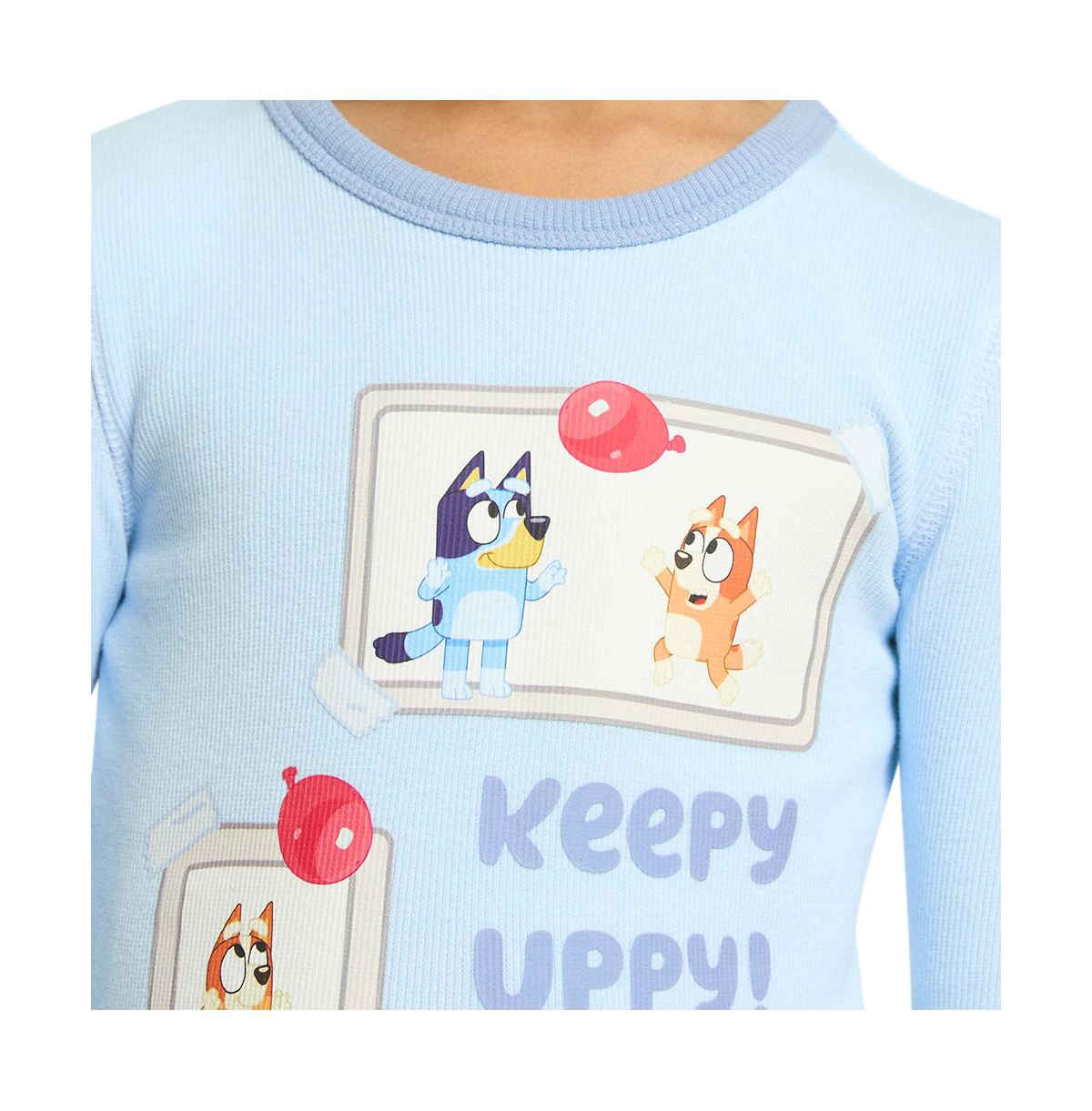 Cotton On Little Boys Little/Big Milo Long Sleeve Pyjama Set License -bluey keepy