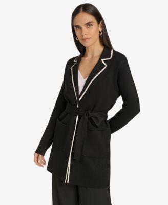 Calvin Klein - Women's Tie Waist Sweater Blazer