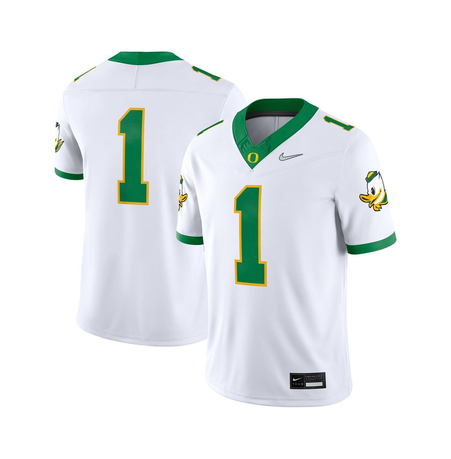 Мужской топ Nike White Oregon Ducks Alternate Game Jersey — фото 1